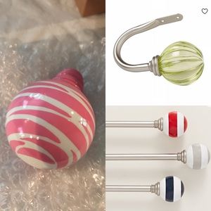 Pottery Barn Teen zebra finials